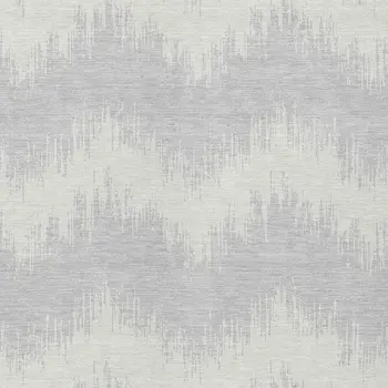 10' X 14' Silver And Gray Chevron Washable Indoor Outdoor Area Rug