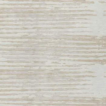 3' X 5' Ivory And Beige Striped Washable Indoor Outdoor Area Rug