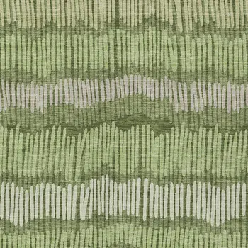 5' X 8' Olive Green And Gray Striped Washable Indoor Outdoor Area Rug