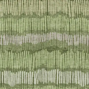 8' X 10' Olive Green And Gray Striped Washable Indoor Outdoor Area Rug