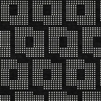 10' X 14' Black And Ivory Geometric Washable Indoor Outdoor Area Rug