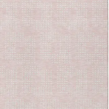 8' X 10' Pink And Ivory Geometric Washable Indoor Outdoor Area Rug