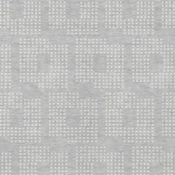 10' X 14' Silver And Ivory Geometric Washable Indoor Outdoor Area Rug