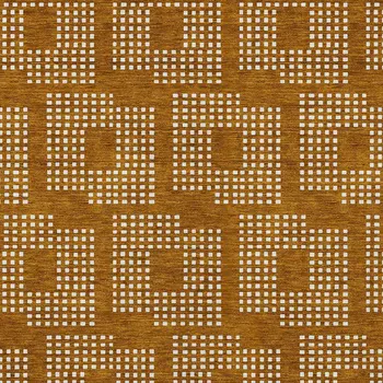 9' X 12' Terra Cotta And Ivory Geometric Washable Indoor Outdoor Area Rug