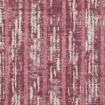 8' X 10' Blush And Ivory Striped Washable Indoor Outdoor Area Rug