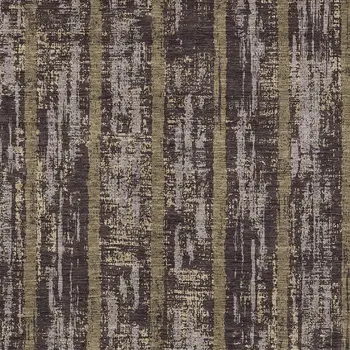9' X 12' Chocolate And Beige Striped Washable Indoor Outdoor Area Rug