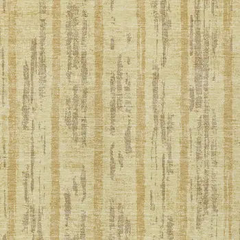 5' X 8' Gold And Brown Striped Washable Indoor Outdoor Area Rug