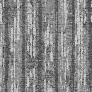 5' X 8' Gray And Ivory Striped Washable Indoor Outdoor Area Rug