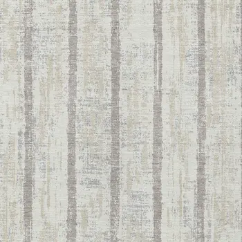 10' X 14' Ivory And Brown Striped Washable Indoor Outdoor Area Rug
