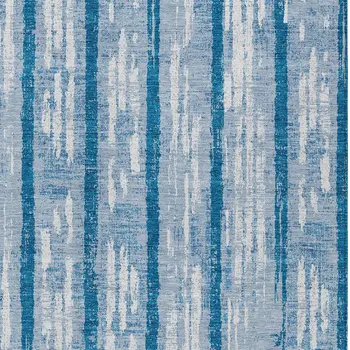 3' X 5' Navy Blue And Ivory Striped Washable Indoor Outdoor Area Rug