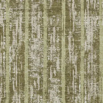9' X 12' Olive Green Dark Green And Beige Striped Washable Indoor Outdoor Area Rug