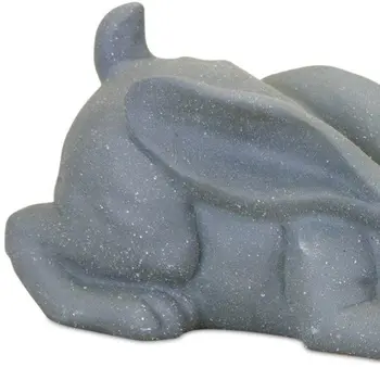 4" Gray Polyresin Figurine Tabletop Sculpture