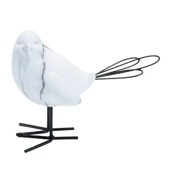 Set of Four White Polyresin Figurine Tabletop Sculpture