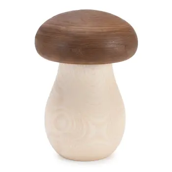 Set of Two Brown Wood Tabletop Sculpture