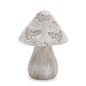 Set of Two Gray Polyresin Figurine Tabletop Sculpture
