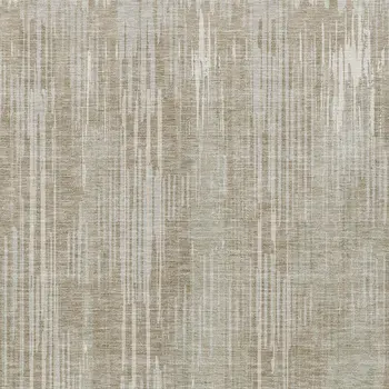 9' X 12' Beige And Ivory Striped Washable Indoor Outdoor Area Rug