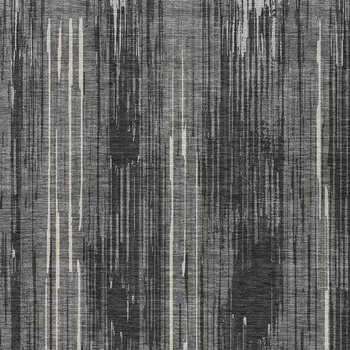 9' X 12' Charcoal Gray And Ivory Striped Washable Indoor Outdoor Area Rug