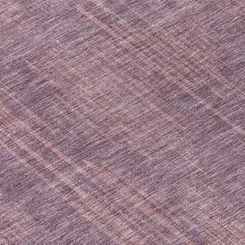 8' Mauve And Dark Purple Round Striped Washable Indoor Outdoor Area Rug