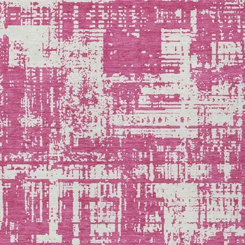 5' X 8' Blush And Ivory Abstract Washable Indoor Outdoor Area Rug