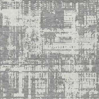 9' X 12' Gray And Ivory Abstract Washable Indoor Outdoor Area Rug