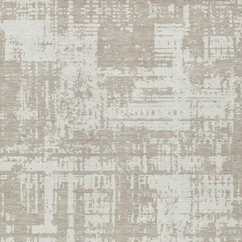 8' X 10' Taupe And Ivory Abstract Washable Indoor Outdoor Area Rug