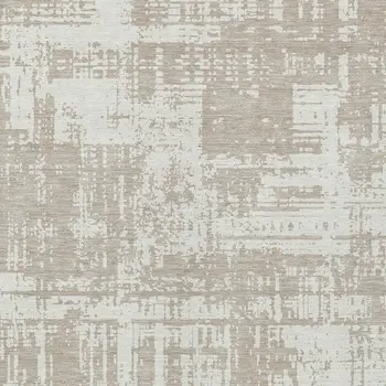 10' X 14' Taupe And Ivory Abstract Washable Indoor Outdoor Area Rug