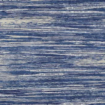 10' X 14' Navy Blue And Ivory Striped Washable Indoor Outdoor Area Rug