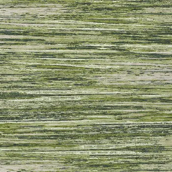 10' X 14' Olive Green And Ivory Striped Washable Indoor Outdoor Area Rug
