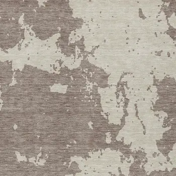 9' X 12' Taupe And Beige Abstract Washable Indoor Outdoor Area Rug