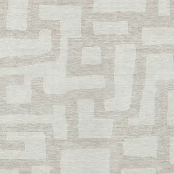 8' X 10' Ivory And Beige Abstract Washable Indoor Outdoor Area Rug