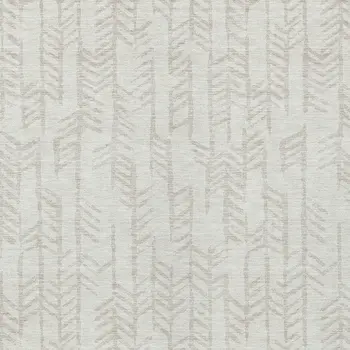 5' X 8' Ivory And Beige Tribal Washable Indoor Outdoor Area Rug