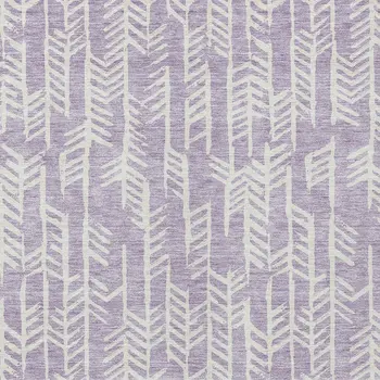 3' X 5' Lavender And Ivory Tribal Washable Indoor Outdoor Area Rug