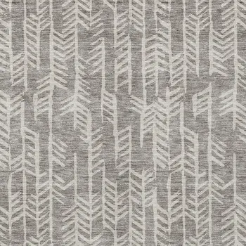 5' X 8' Taupe And Beige Tribal Washable Indoor Outdoor Area Rug