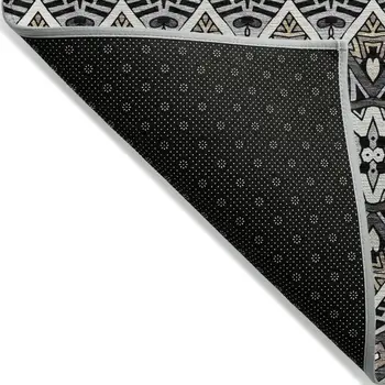 3' X 5' Charcoal Brown And Ivory Moroccan Washable Indoor Outdoor Area Rug