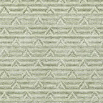 8' X 10' Artichoke Green And Ivory Geometric Washable Indoor Outdoor Area Rug