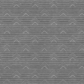 3' X 5' Black And Ivory Geometric Washable Indoor Outdoor Area Rug