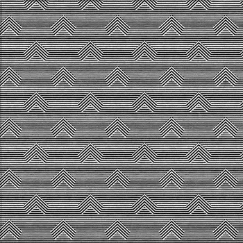 5' X 8' Black And Ivory Geometric Washable Indoor Outdoor Area Rug