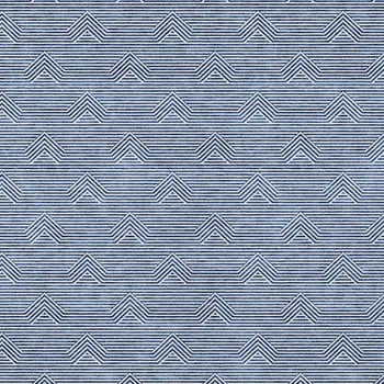 8' X 10' Blue And Ivory Geometric Washable Indoor Outdoor Area Rug