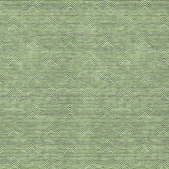 5' X 8' Green And Beige Geometric Washable Indoor Outdoor Area Rug