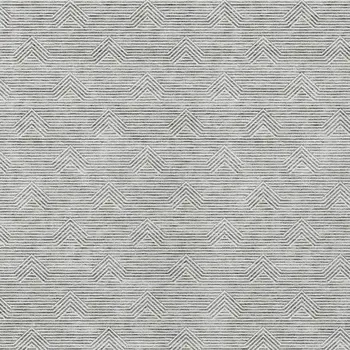 8' X 10' Gray And Ivory Geometric Washable Indoor Outdoor Area Rug