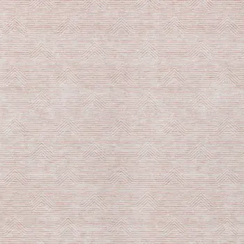 5' X 8' Pink And Gray Geometric Washable Indoor Outdoor Area Rug