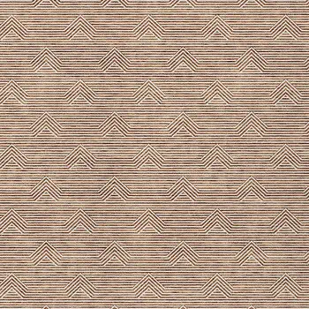 3' X 5' Brown And Beige Geometric Washable Indoor Outdoor Area Rug