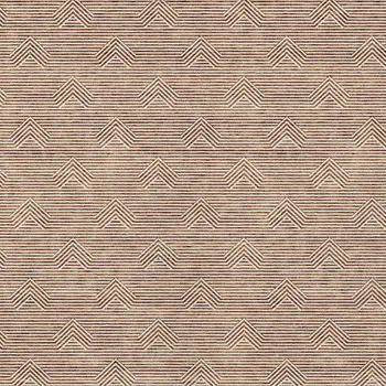 9' X 12' Brown And Beige Geometric Washable Indoor Outdoor Area Rug