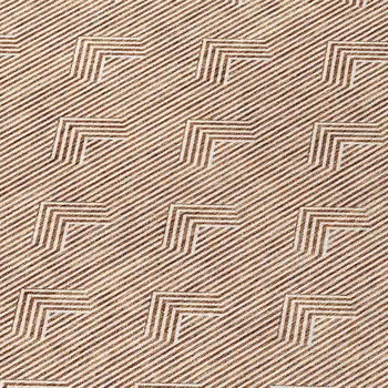10' X 14' Brown And Beige Geometric Washable Indoor Outdoor Area Rug