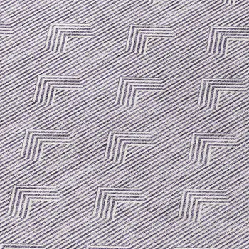 8' Purple And Ivory Round Geometric Washable Indoor Outdoor Area Rug