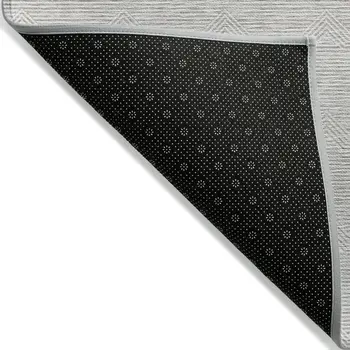 5' X 8' Taupe And Ivory Geometric Washable Indoor Outdoor Area Rug