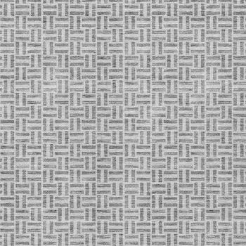 5' X 8' Gray And Silver Geometric Washable Indoor Outdoor Area Rug