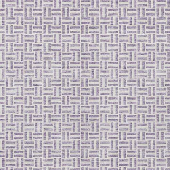 10' X 14' Lavender And Silver Geometric Washable Indoor Outdoor Area Rug