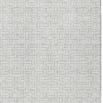 9' X 12' Silver And Gray Geometric Washable Indoor Outdoor Area Rug