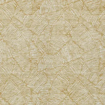 9' X 12' Gold And Beige Floral Washable Indoor Outdoor Area Rug
